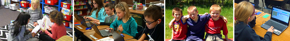 Collage of Shettler Elementary School students.